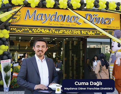 Cuma Dağlı maydonoz döner franchise direktörü